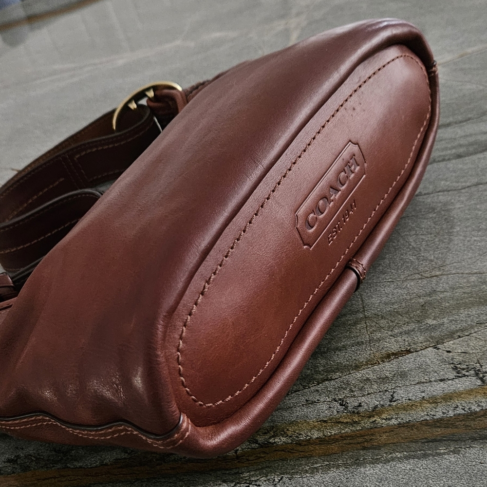 Coach Bleeker Brown Leather Shoulder Bag